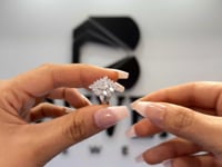 Lab-Grown Diamond Oval & Pear Cluster Cocktail Ring