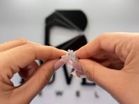 Lab-Grown Diamond Emerald Cut Halo Cluster Ring