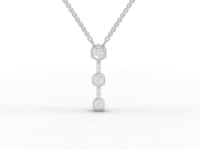 1.67 Ct Hexagon Geometric Drop Lab Diamond Jewelry Set