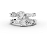 Lab-Grown Pear Diamond Hexagon Geometric Jewelry Set