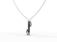 1.39 Ct Modern Lab Diamond Bar Jewelry Set with Pendant, Earrings & Pavé Ring