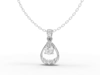 1.82 Ct Pear Lab Diamond Teardrop Jewelry Set with Ring, Earrings & Necklace