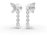 0.85 Ct Marquise Butterfly Lab Diamond Jewelry Set