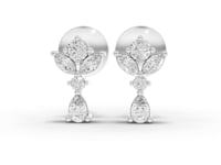 1.65 Ct Marquise & Pear Floral Lab Diamond Jewelry Set