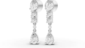 Statement Earrings Featuring Lab Grown Diamond Drop Design