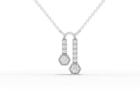 1.52 Ct Hexagon Geometric Lab Diamond Jewelry Set