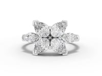 6.94 Ct Marquise & Pear Cascade Lab Diamond Jewelry Set