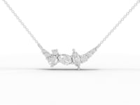 Lab Grown Diamond Multi-Shape Cluster Necklace