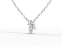 1.40 Ct Marquise Cluster Lab Diamond Jewelry Set