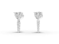 2.06 Ct Heart Lab Diamond Jewelry Set with Pendant, Earrings & Eternity Ring