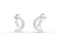 1.09 Ct Celestial Crescent Moon Lab Diamond Jewelry Set