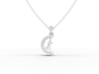 1.09 Ct Celestial Crescent Moon Lab Diamond Jewelry Set