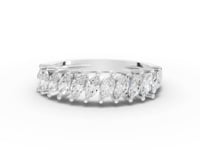 0.89 Ct Marquise Lab Grown Diamond Anniversary Band