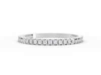 0.17 Ct Round Lab Grown Diamond Micro Prong Eternity Band