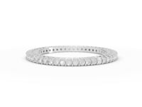 0.40 Ct Round Lab Grown Diamond U-Prong Wedding Band