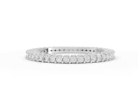 0.53 Ct Round Lab Diamond Delicate Micro Prong Eternity Band