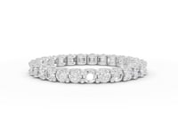 1.15 Ct Round Lab Diamond U-Prong Eternity Wedding Band Ring