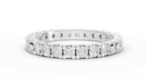 1.11 Ct Round Lab Diamond Channel Set Eternity Wedding Band