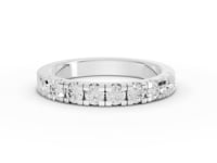 0.70 Ct Channel Set Round Lab Diamond Wedding Band
