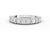 0.91 Ct Marvella Round Lab Grown Diamond Half Eternity Band