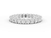 2.23 Ct Round Brilliant Lab Diamond Shared Prong Wedding Ring