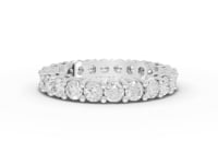 2.23 Ct Round Brilliant Lab Diamond Channel Full Eternity Band