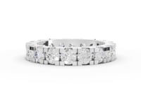 2.89 Ct Round Diamond Full Eternity Channel Set Wedding Band
