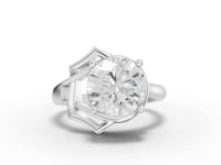 3.00 Ct Round Solitaire Lab Diamond Ring 3.00 Ct Ring
