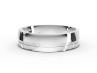 0.038 Ct Mens Lab Diamond Wedding Band