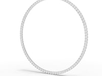 21.83 Ct Classic Round Lab Diamond Tennis Necklace