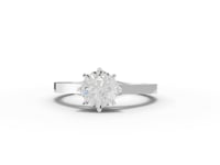 1.00 Ct Six Prong Round Solitaire Engagement Ring