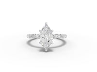 2.14 Ct Marquise Diamond Eternity Engagement Ring