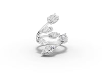 2.45 Ct Multi-Stone Open Wrap Diamond Ring