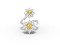 3.86 Ct Round Halo With Side Stone Ring