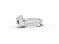 2.47 Ct Round Solitaire With Side Band Ring