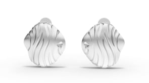 Organic Wave Stud Earrings