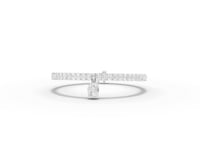 7.35 Ct Oval Drop Tennis Lab Grown Diamond Bracelet