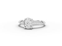 1.00 Ct Cushion Diamond Solitaire Band Ring
