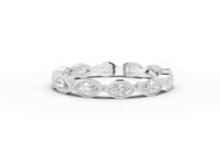 0.63 Ct Marquise Bezel Full Eternity Diamond Band