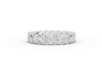 2.21 Ct Oval Shared-Prong Lab Diamond Full Eternity Band