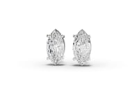 1.50 Ct Each Marquise Lab Diamond Solitaire Stud
