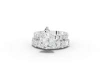 2.88 Ct Pear Solitaire Lab Diamond Bridal Ring Set