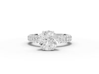 2.08 CT Hidden Halo Lab Diamond Pavé Ring
