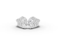 1.51 CT Butterfly Marquise & Round Pavé Lab Diamond Ring