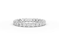 1.41 CT Round Shared Prong Full Eternity Ring