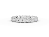2.13 CT Round Prong-Set Lab Diamond Full Eternity Band