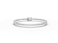 1.88 CT Round Lab Diamond Prong Set Tennis Bracelet