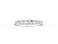 8.73 CT East-West Oval Bezel Lab Diamond Tennis Bracelet