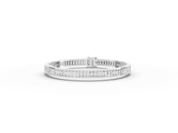 8.90 CT Baguette Line Lab Diamond Tennis Bracelet