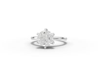 2.00 CT Round Six-Prong Solitaire Lab Diamond Ring